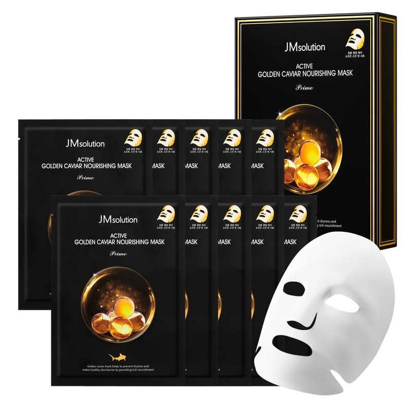 JMsolution Mascarilla Nutritiva Active Golden Caviar - Mascarilla Facial Coreana