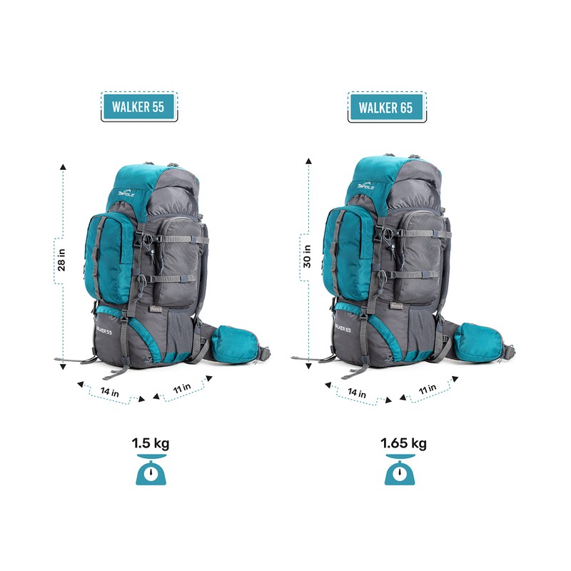 Tripole Walker 65 Litres Rucksack | Internal Frame With Metal