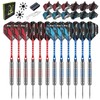 MageRabbit Dartpfeile Metallspitzen Set, 12 Stück, 22 Gramm, mit Aluminium