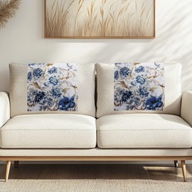 Qehuruxo Vintage Flower Headrest Cover for Recliners No Slip Furniture Slipcover Protector Fade Resistant Chair Covers Office Lounge Chairs Protector Headrest Covers