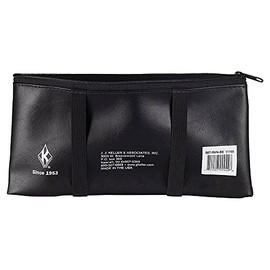 Black Vinyl Visor Document Holder Pouch, 12" x 6" - Help Keep Your Truck Neat and Organized by Attaching Holder to the Visor - Features Zipper Closure and 2 Sturdy Elastic Straps