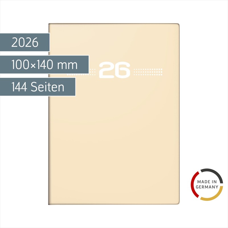 rido/idé Pocket Calendar Mod. perfect/Technik I 2026 | A6, Plastic,