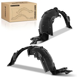 A-Premium Pair Front Inner Fenders Liner Splash Shield Set - Compatible with Nissan Rogue 2014 2015 2016 2017 2018, Sport Utility - Factory Fresh (PP), Not Refurbished or Recycled