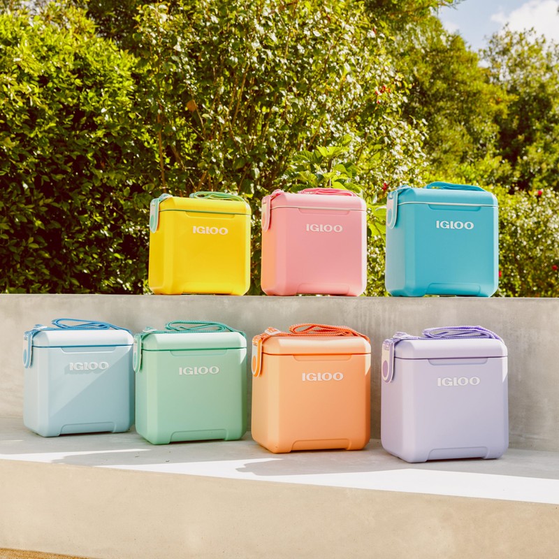 Igloo Lilac Breeze 11 Qt Tag-Along Too Strapped Picnic Style