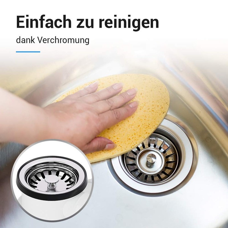 VIOKS Strainer Basket Valve 70 mm with Overflow Space Creator