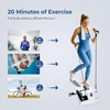 VERTEXFORCE Mini Stepper for Home Workout, Adjustable Height with Resistance