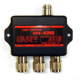 Comet CFX-4310C Triplexer Hight Performance VHF/UHF/7MHz Repeator for Amatuer ham Radio and Commercial Two-Way Radio Systems Durable Profeccional-Grade Frequency Separation