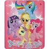 Northwest Hasbro's My Little Pony, 'Happy Herd' Fleece Throw Blanket,