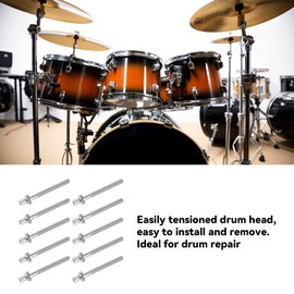 Etfbuy Jazz Drum Snare drum Screw Drum Lug Mounting Screws Drum Tuning Key Tool Drum Key Tuner Set of 13
