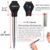 Best Utensils Stainless Steel Turkey Baster Commercial Grade Quality Silicone
