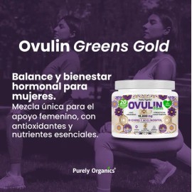 Ovulin Gold | Suplemento 40 en 1 Inositol, NAC, Zinc, Vitamina D3 | Para Apoyar Balance Femenino Con 18 Superfoods, Antioxidantes, Maca Roja y Prebiót