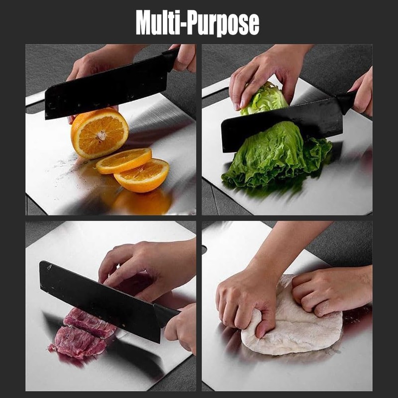 Katuchef Titanium Cutting Board, Titanium Cutting Boards for Kitchen, Stainless