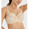 Lemorosy Full Coverage Minimizer Bra for Women Flower Lace Unpadded