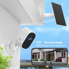 XVIM HOME 1080P 4Pack Solar Security Cameras Wireless Outdoor, Battery Powered Camera with Color Night Vision, 2.4GHz WiFi Home Security, AI Detection, 2-Way Talk, SD/Cloud, IP65 Waterproof