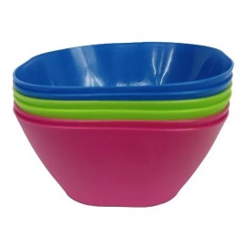 Boris 5 Tazones De Colores Bowl De Plastico 855ml