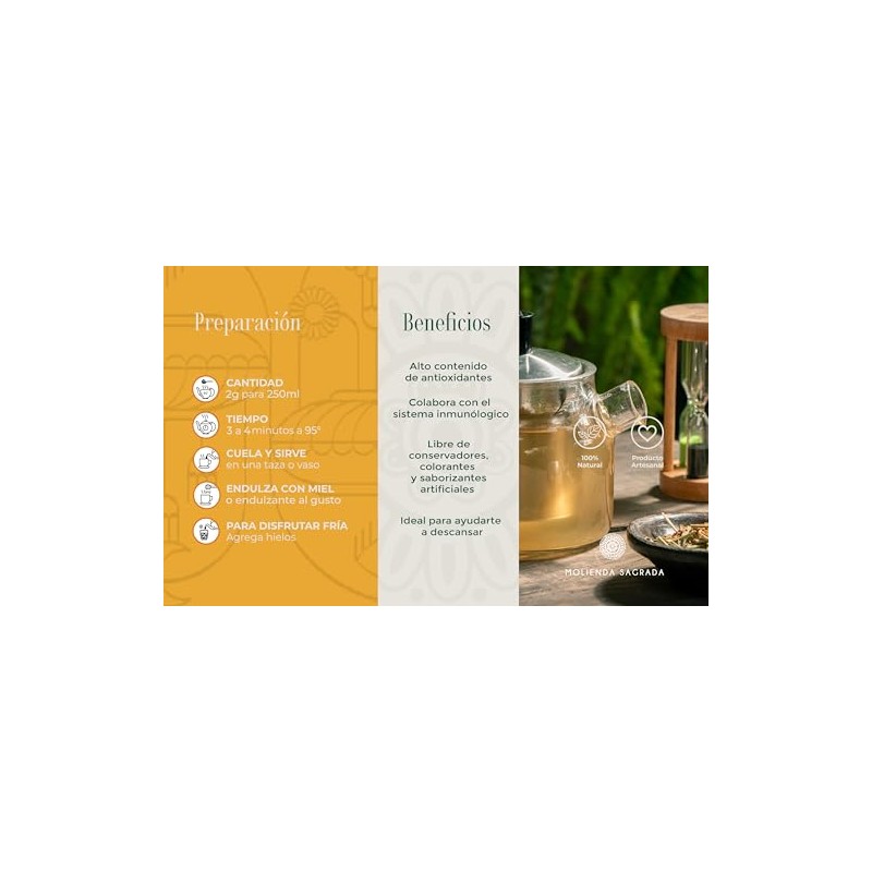 Molienda Sagrada, Canela Jengibre, Infusión Herbal, 150 g