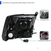Spec-D Tuning Euro Black Clear Headlights Compatible with Dodge Ram