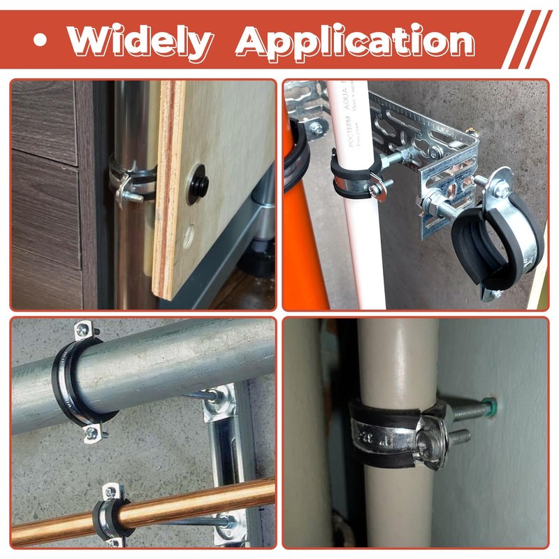 12 Pcs 0.8-1 Inch Split Ring Pipe Hanger, 20-25mm Heavy