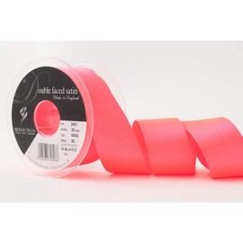 Berisfords Ribbon, Flo Pink, 35 mm