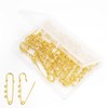 30pcs Heavy-Duty Safety Pins, 3-Loop Decorative Brooch Pins
