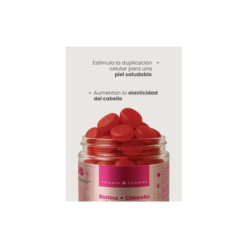 Pack 3 Botes Biotina+chlorella Uñas Cabello Piel Pestañas