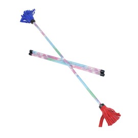 Z-STIX Professional Juggling Flower Sticks-Devil Sticks and 2 Hand Sticks, Beginner Friendly - Festival Series (Galaxy, Banshee)