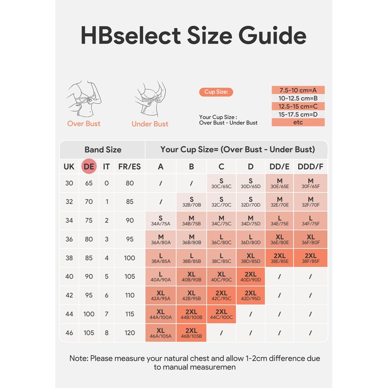 HBselect Pregnancy Nursing Bra Seamless Nursing Bra with Additional Bra