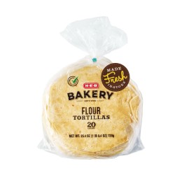 HEB Bakery Flour Tortillas *Fresh* Lowest Price Guaranteed (5 packs 20ct)