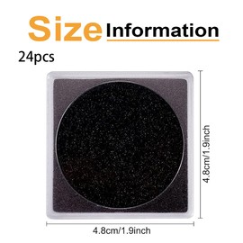 GXGM Pack of 24 Coin Case for Push-in Coin Case with Round Compartments Coin Snap Holder Acrylic Silver Dollar Coin Holder for Collectors Coin Sleeves Collectors for Coin Collection Supplies - 5