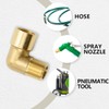 Bwintech 2 Pcs 90 Degree 1/2" Female to 1/2" Male