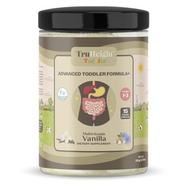 TruHeight Toddler Advanced Formula+ (Vanilla) 16 Vitamins Including C, D, Protein & Iron for 1, 2, 3 Years Old, Pediatric Endorsed Nutritional Drink, Toddler Complete Nutrition 12-36 Months