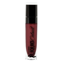 Labial líquido acabado mate de larga duración, No transfiere, Labial Café Subtono Rosa Wet N Wild Megalast Liquid Catsuit Acabado Mate Color Give Me Mocha