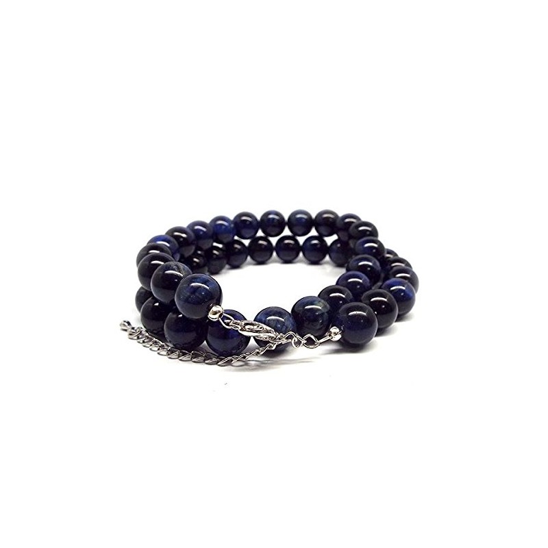 Natural Stone Necklace, Blue Tiger Eye, Tiger Eye Stone, AAAAA