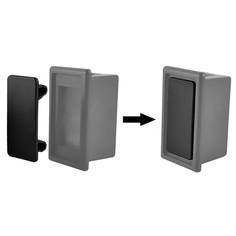 PIYANYO 6PCS Rocker Switch Panel ABS Rectangular Rocker Switch Blank