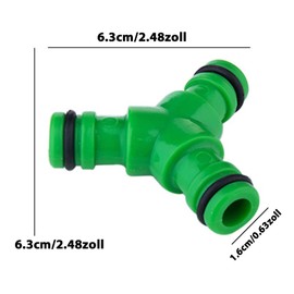 HAFRILY 4 pieces 1/2 inch - 3/4 inch garden hose connector Y garden hose distributor branch connection kit for hose branch connector Y distributor garden hose