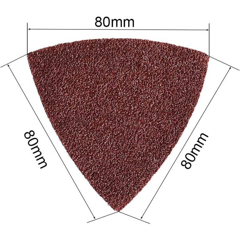 MACHSWON Triangular Sanding Paper,Triangle Oscillating Multi Tool,Hook and Loop Sanding