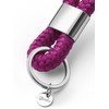 Key pendant with silver metal in maritime design made of