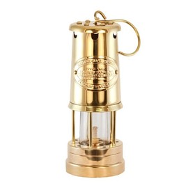 Oil Lantern - Brass Coal Miners Lamp 9"