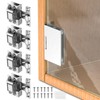 Mdkave Glass Door Hinges,Soft Close Hinges for Glass Cabinet Doors,304