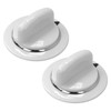 2 Pack White Dryer Timer Knob WE1M654 for GE Dryers