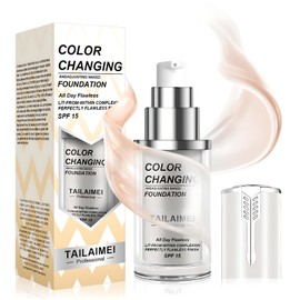 Allony Foundation Colour Changing, 40 ml Colour Changing Foundation, Colour-Changing Foundation for Mature Skin, Create a Natural Foundation Make-Up, Moisturising Concealer