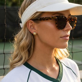 COORWEEL Volleyball Clip On Earrings for Women Trendy Sport Themed Statement Earrings Non Piercing Stud Earrings for Women Sports Jewelry Gift