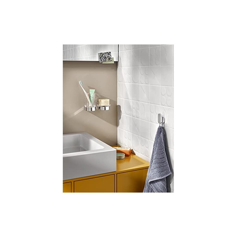 EMCO Flow Wall Mounted Hook Practical Metal Towel Rail High