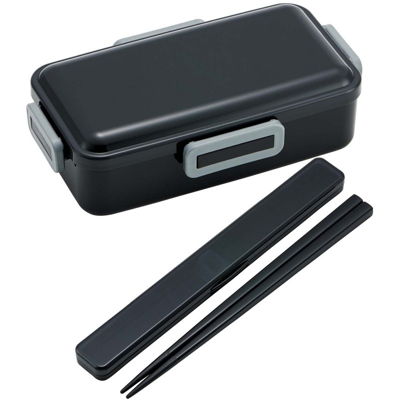Skater (skater) Lunch Box Rich Black 830ml Antibacterial Fluffy Serving
