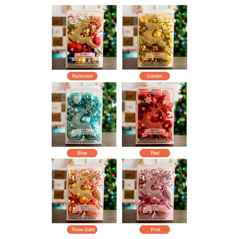 Christmas Balls Ornaments 30Pack Shiny Balls Shatterproof Christmas Tree Decorations