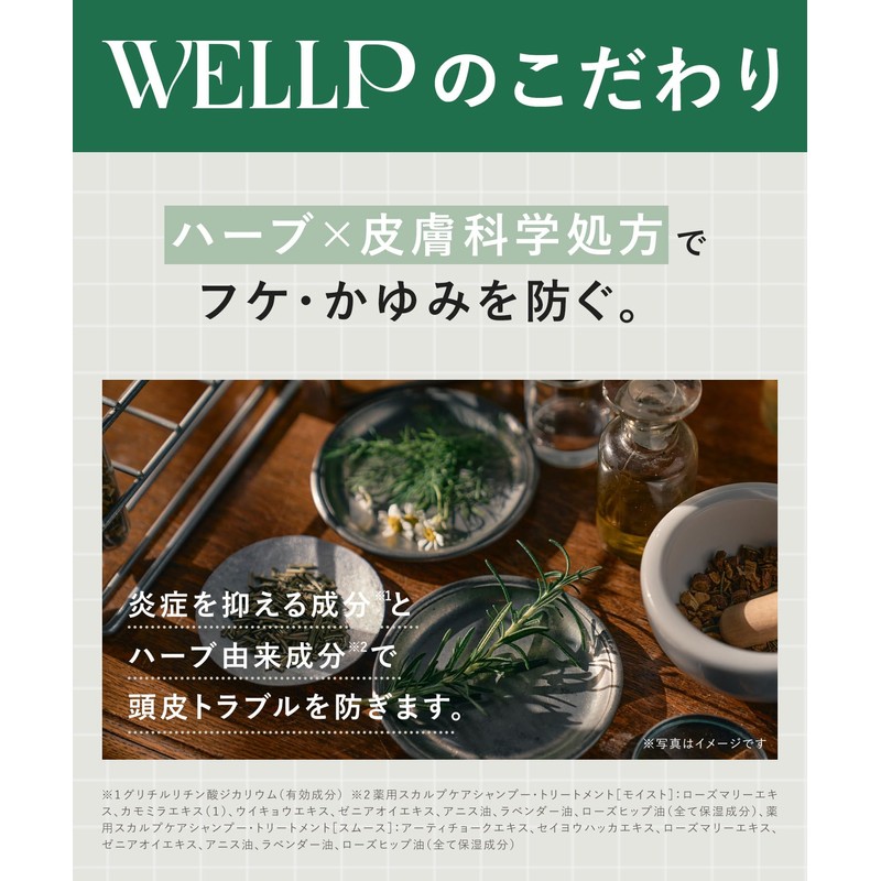 WELLP Welp | Shampoo Treatment Set Refill [Moist] Scalp Care