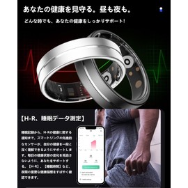 Smart Ring for Men and Women, Smart Ring, Health Ring, Bluetooth Ring, Physical Condition, B-P/H-R/SP-O2 Saturation, Sleep Monitor, Activity Tracker, Pedometer, Gesture Control, Remote Camera