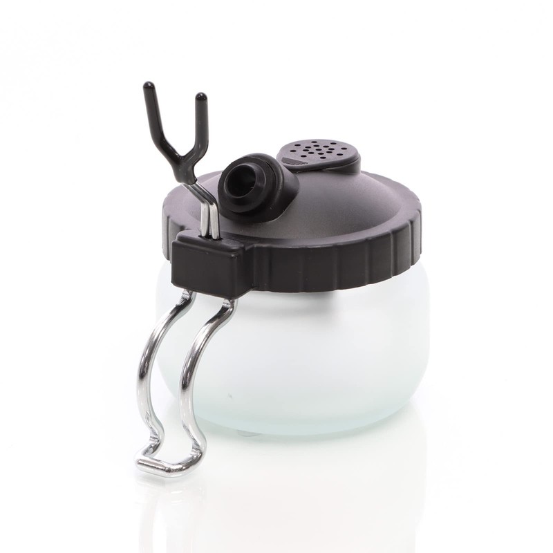 Airbrush Cleaning Pot Station Holder Paint Airbrush Hanger & Filter