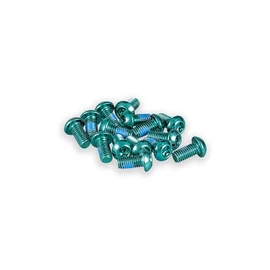 Funn Disc Rotor Bolts – 15pcs Torx T25 M5 x 10mm Steel Screws for 6-Bolt Bike Rotors, Steel Rotor Screws for MTB and Road Bikes (Green)