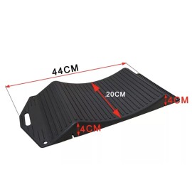 BLVD 4Pcs Black Portable Tire Saver Ramps Highly Visible for Flat Spot and Flat Tire